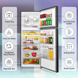 Haier 328 L, 3 Star, Convertible 10-in-1, Triple Inverter & Fan Motor Technology, Frost Free Double Door Refrigerator (HRF-3783YGG-P, Yellow Grey Glass)