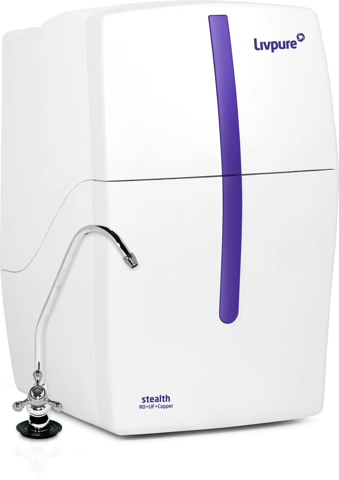Livpure Stealth Under The Counter Water Purifier, RO+UV 6 Stage Purification Technology, 7L Storage Tank, Sleek And Compact Design
