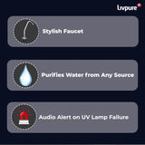 Livpure Stealth Under The Counter Water Purifier, RO+UV 6 Stage Purification Technology, 7L Storage Tank, Sleek And Compact Design