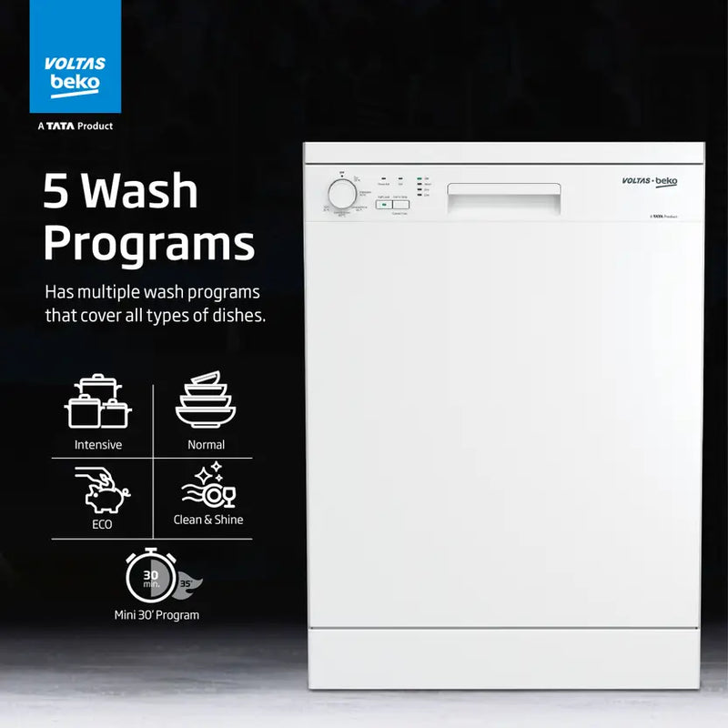 Voltas Beko by A TATA Product DF14W 14 Place Dishwasher
