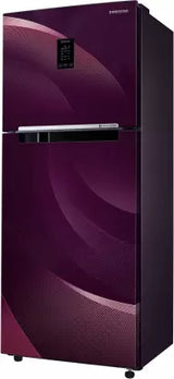 SAMSUNG 301 L Frost Free Double Door 2 Star Convertible Refrigerator (Rythmic Twirl Red, RT34C45224R/HL)