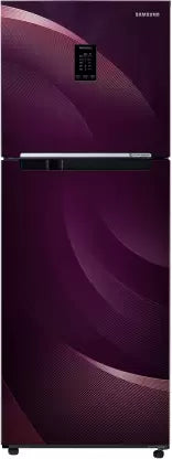 SAMSUNG 301 L Frost Free Double Door 2 Star Convertible Refrigerator (Rythmic Twirl Red, RT34C45224R/HL)