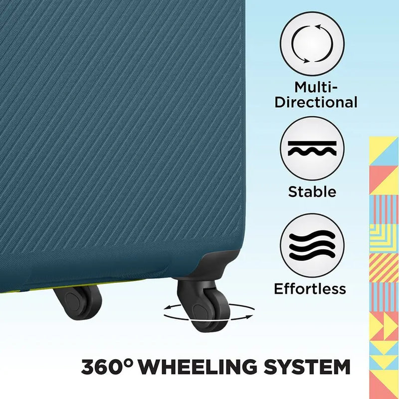 Safari Small Cabin Suitcase (55 Cm) 4 Wheels - Magnum Fury 55 - Blue