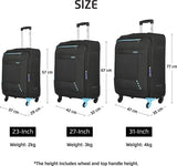 Safari Medium Check-In Suitcase (67 Cm) 4 Wheels - Star 65 4W - Black