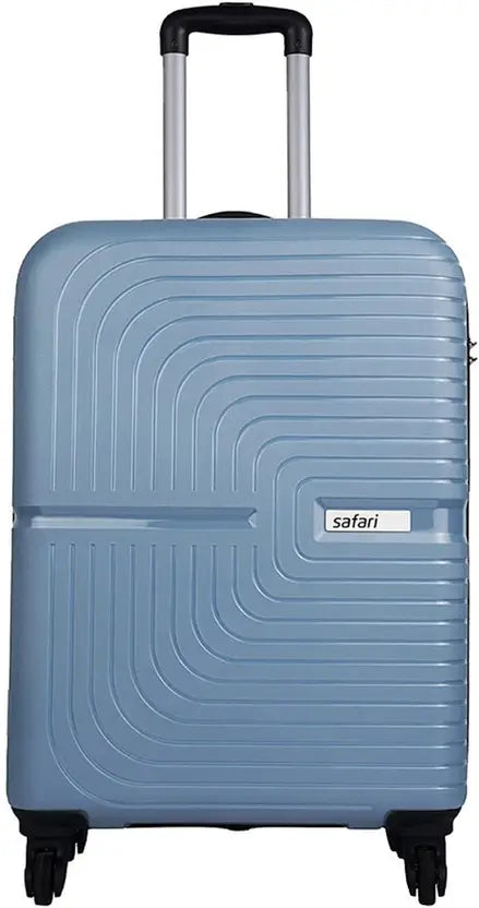 Safari Eclipse 55 Small Cabin Suitcase – Blue Silver 4-Wheel