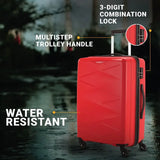 Kamiliant By American Tourister Hard Body Set Of 3 Luggage 4 Wheels - Triprism Spinner 3Pc Set Red - Red