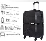 Safari Hard Body Set Of 2 Luggage 4 Wheels - Eclipse Set 4W - Black, Silver