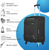 Safari Medium Check-In Suitcase (67 Cm) 4 Wheels - Star 65 4W - Black