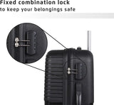 Safari Hard Body Set Of 2 Luggage 4 Wheels - Eclipse Set 4W - Black, Silver