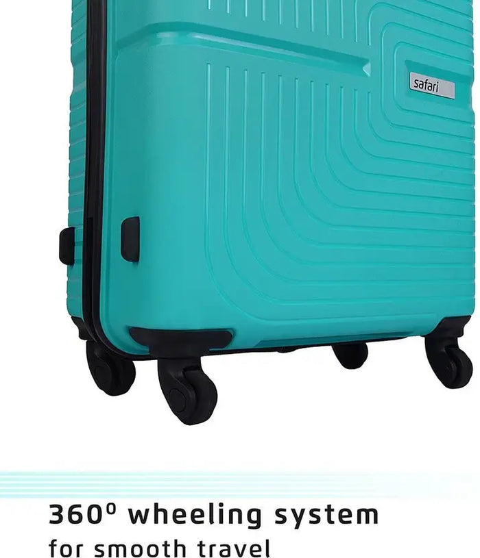 Safari Eclipse 75 Large Check-In Suitcase – Teal 4-Wheel Smooth