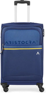 Aristocrat Large Check-In Suitcase (79 Cm) 4 Wheels - 79 - Softbody Trolley Bag - Blue