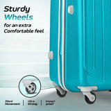 Aristocrat Medium Check-In Suitcase (65 Cm) 4 Wheels - Photon 65 - Hardbody Trolley Bag - Teal