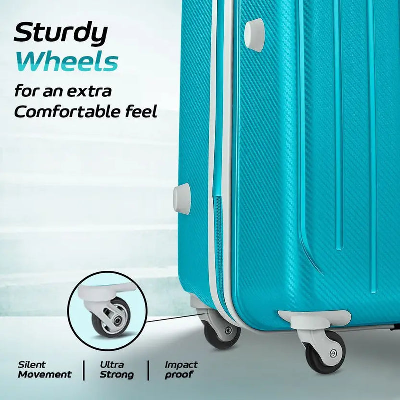Aristocrat Medium Check-In Suitcase (65 Cm) 4 Wheels - Photon 65 - Hardbody Trolley Bag - Teal