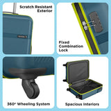 Safari Small Cabin Suitcase (55 Cm) 4 Wheels - Magnum Fury 55 - Blue