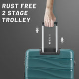 Aristocrat Hard Body Set Of 3 Luggage 8 Wheels - 3P Set (Cabin+Medium+Large) - Trolley Bag - Blue