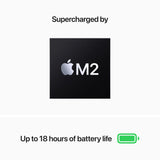 Apple MacBook AIR Apple M2 - (8 GB/256 GB SSD/Mac OS Monterey) MLXY3HN/A  (13.6 Inch, Silver, 1.24 Kg)