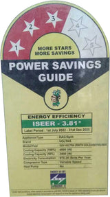 Voltas 1.5 Ton 3 Star Split Inverter AC (183V VECTRA ZENITH GOLD(4503765), White, Gold)