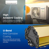 VOLTAS 183V Vectra Zenith Gold-1 Convertible 1.5 Ton 3 Star Inverter Split AC with 4-Step Adjustable Mode, 4900W cooling capacity, High ambient Cooling-cools even at 52°C (Copper Condenser, Anti Dust Filter)