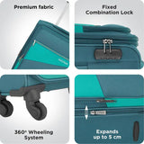 Magnum Large Check-In Suitcase (71 Cm) 4 Wheels - Cliff - Teal