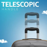 Safari Small Cabin Suitcase (58 Cm) 8 Wheels - Grandeur 55 - Grey