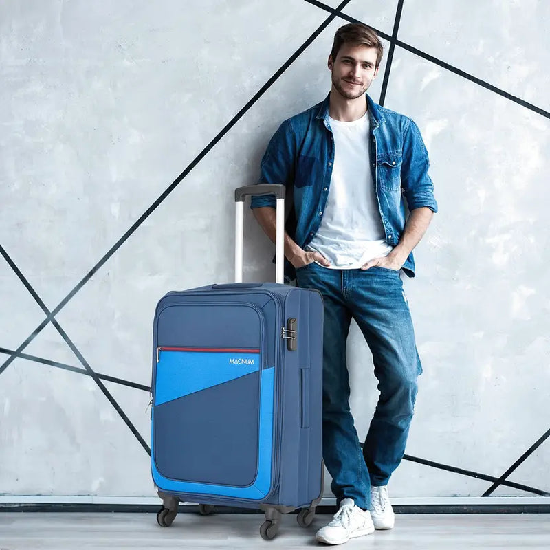 Magnum Large Check-In Suitcase (78 Cm) 4 Wheels - Cliff - Teal