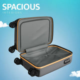 Safari Small Cabin Suitcase (58 Cm) 8 Wheels - Grandeur 55 - Grey