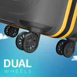 Safari Small Cabin Suitcase (58 Cm) 8 Wheels - Grandeur 55 - Grey