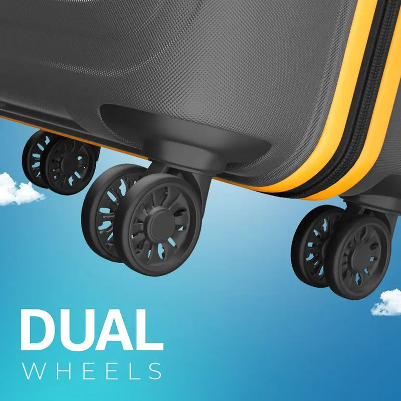 Safari Small Cabin Suitcase (58 Cm) 8 Wheels - Grandeur 55 - Grey