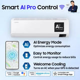 SAMSUNG AI pro 1.5 Ton 3 Star Split Inverter AC with Wi-fi Connect  - White