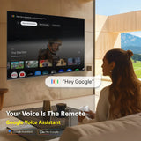 Metz Frameless 138 cm (55 inch) Ultra HD (4K) LED Smart Google TV with 30W Sound Output, Dolby Audio, HDR 10, HLG, Micro Border Design, 32GB Storage, Eye Care Technology (55G425E)