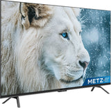 Metz Frameless 138 cm (55 inch) Ultra HD (4K) LED Smart Google TV with 30W Sound Output, Dolby Audio, HDR 10, HLG, Micro Border Design, 32GB Storage, Eye Care Technology (55G425E)