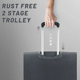 Aristocrat Large Check-In Suitcase (79 Cm) 4 Wheels - Airplus 79 - Softbody Trolley Bag - Black