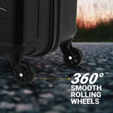 Kamiliant By American Tourister Medium Check-In Suitcase (55 Cm) 4 Wheels - Kam Triprism Sp - Black