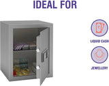 Godrej Security Solutions Forte Pro 40 Litres Digital Electronic Safe Locker for Home & Office with Motorized Locking Mechanism (Light Grey)