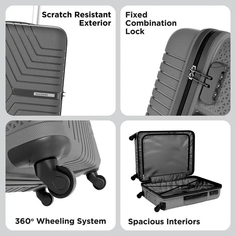 Safari Large Check-In Suitcase (75 Cm) 4 Wheels - Zeno 75 - Grey