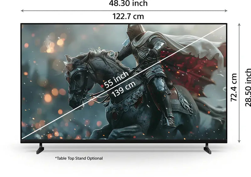 Sony 139 cm (55 inches) BRAVIA 2 4K Ultra HD Smart LED Google TV K-55S25BM2 (Black)