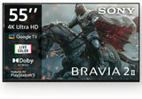 Sony 139 cm (55 inches) BRAVIA 2 4K Ultra HD Smart LED Google TV K-55S25BM2 (Black)