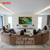 Bush QLED 108 cm (43 inch) Full HD LED Smart Android Based TV 2025 Edition with Remote, Frameless Design and Free to Air channel movie box and Sound bar (QLED-43) BB4300S PRO