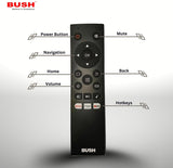 Bush QLED 108 cm (43 inch) Full HD LED Smart Android Based TV 2025 Edition with Remote, Frameless Design and Free to Air channel movie box and Sound bar (QLED-43) BB4300S PRO