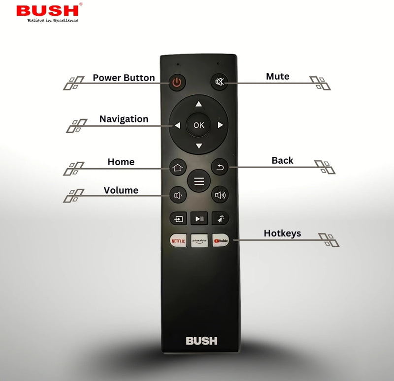 Bush 32 Inch QLED Smart Android TV | Bezel-Less, Dolby Audio (2025 ...
