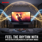 Bush QLED 108 cm (43 inch) Full HD LED Smart Android Based TV 2025 Edition with Remote, Frameless Design and Free to Air channel movie box and Sound bar (QLED-43) BB4300S PRO