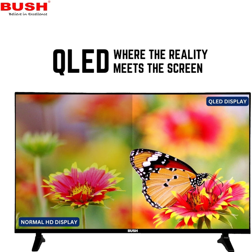 Bush 32 Inch QLED Smart Android TV | Bezel-Less, Dolby Audio (2025 ...