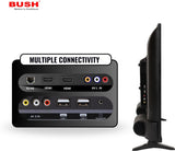 Bush QLED 108 cm (43 inch) Full HD LED Smart Android Based TV 2025 Edition with Remote, Frameless Design and Free to Air channel movie box and Sound bar (QLED-43) BB4300S PRO