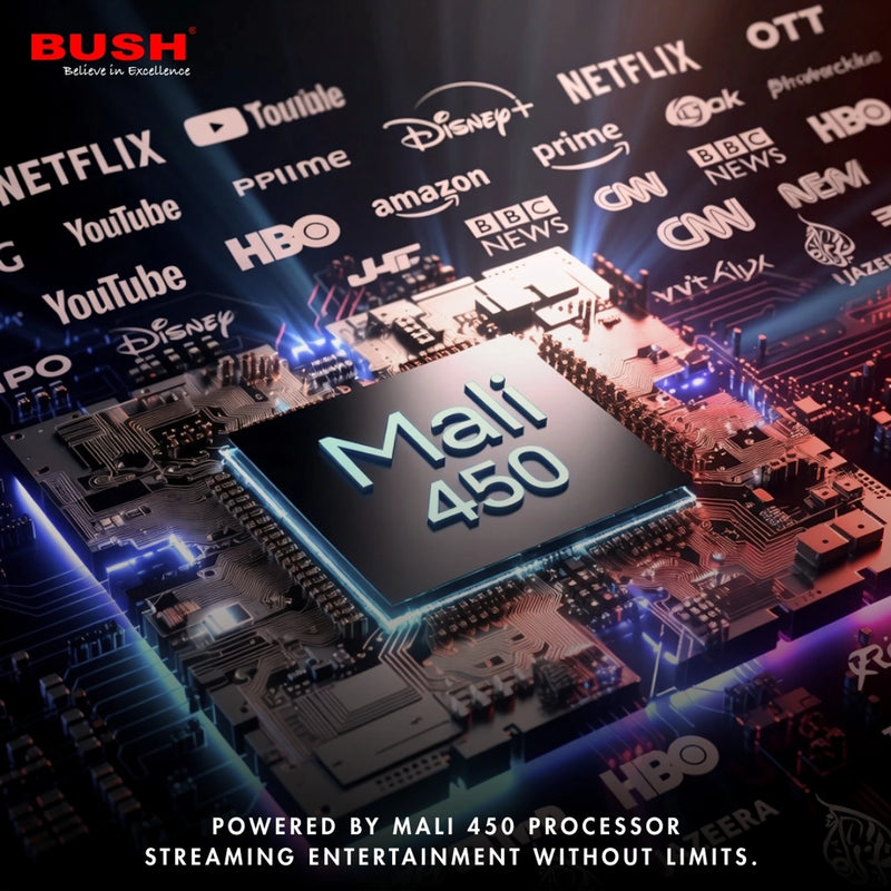 Bush 32 Inch QLED Smart Android TV | Bezel-Less, Dolby Audio (2025 ...