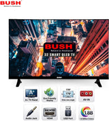 Bush QLED 108 cm (43 inch) Full HD LED Smart Android Based TV 2025 Edition with Remote, Frameless Design and Free to Air channel movie box and Sound bar (QLED-43) BB4300S PRO