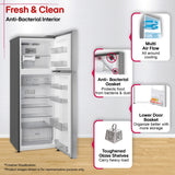 LG 343 L, 2 Star, Convertible, Smart Inverter, Frost Free Double Door Refrigerator (GLT3426SNDS, Dazzle Steel, Express Freeze & Multi Air Flow)