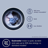 Electrolux 8kg/5kg 5 Star EcoInverter Fully Automatic Front Load Washer Dryer, Scandinavian Design with 40