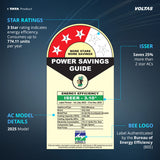 Voltas 2025 Model 1 Ton 3 Star Window Inverter (123 Vectra Platina(4011481), White)