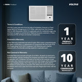 Voltas 2025 Model 1 Ton 3 Star Window Inverter (123 Vectra Platina(4011481), White)