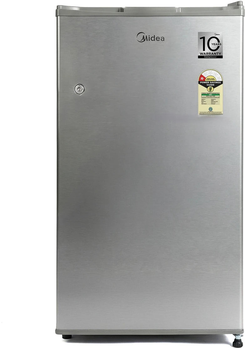 Midea, 100 L, Direct Cool Ref , 1 Star, Silver, MDRD100D1HLSS